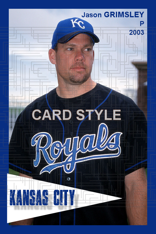 Jason Grimsley - 2003 Kansas City Royals - choose a size & style