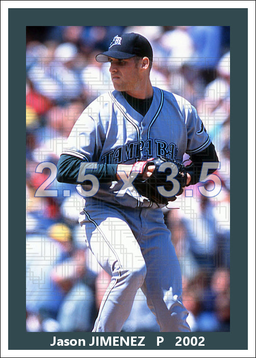 Jason Jimenez - 2002 Tampa Bay Devil Rays - choose a size & style