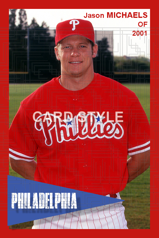 Jason Michaels - 2001 Philadelphia Phillies - choose a size & style