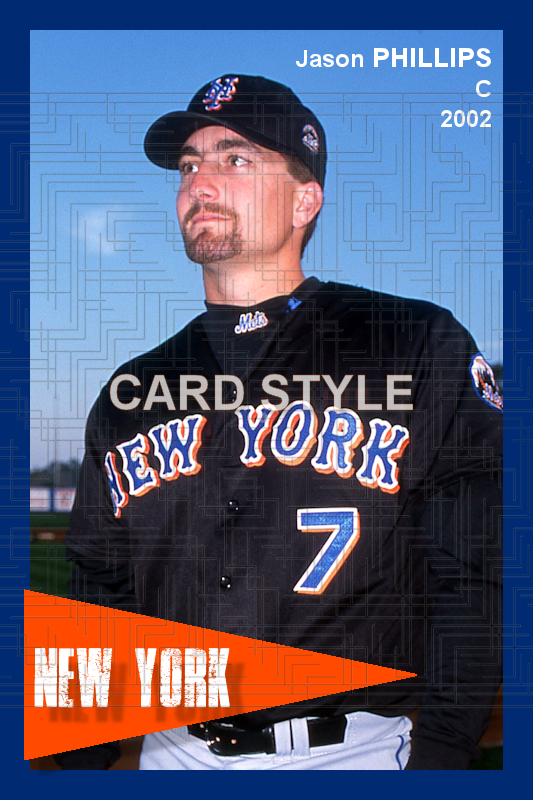 Jason Phillips - 2002 New York Mets - choose a size & style
