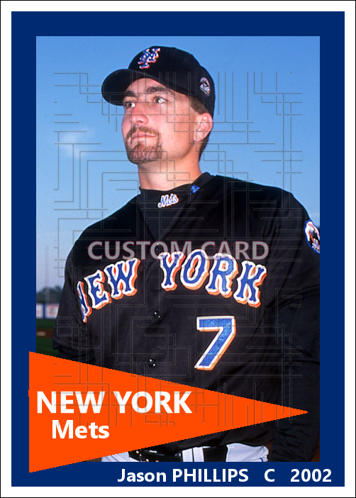 Jason Phillips - 2002 New York Mets - choose a size & style