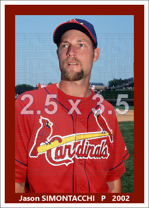 Jason Simontacchi - 2002 St. Louis Cardinals - choose a size & style