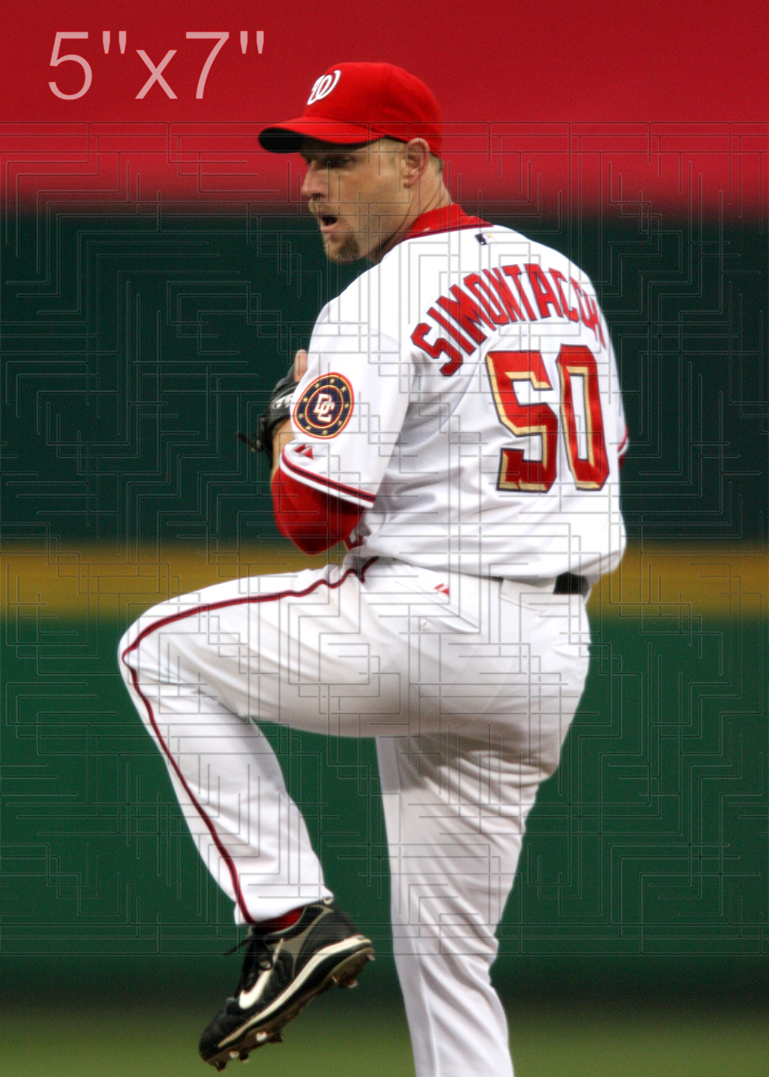 Jason Simontacchi - 2007 Washington Nationals - choose a size & style