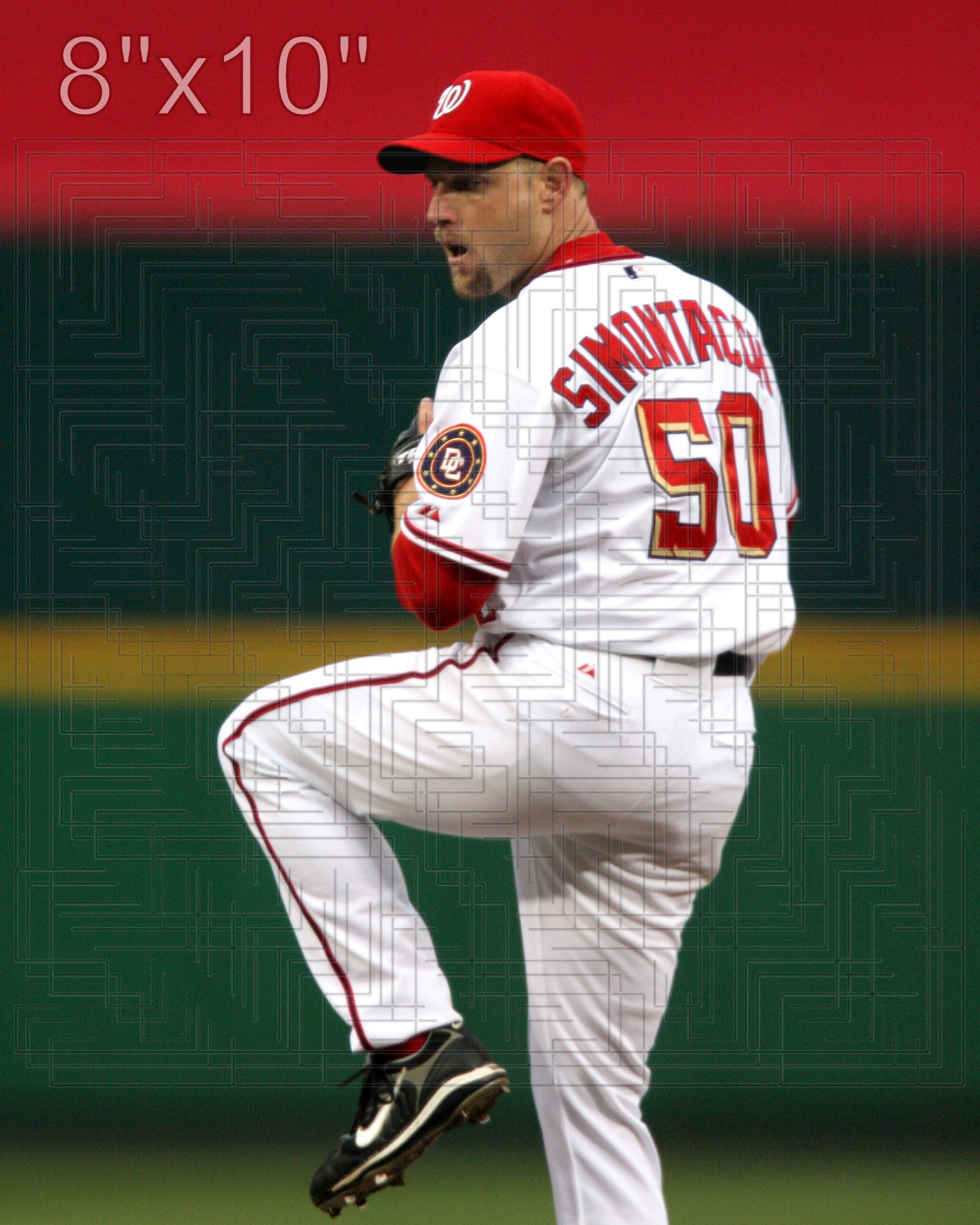 Jason Simontacchi - 2007 Washington Nationals - choose a size & style
