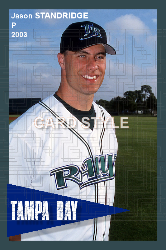 Jason Standridge - 2003 Tampa Bay Devil Rays - choose a size & style