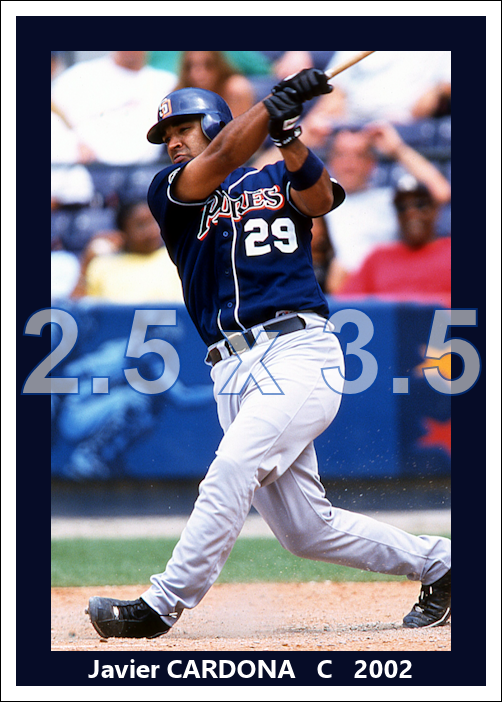 Javier Cardona - 2002 San Diego Padres - choose a size & style