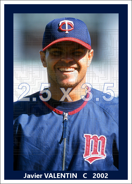 Javier Valentin - 2002 Minnesota Twins - choose a size & style