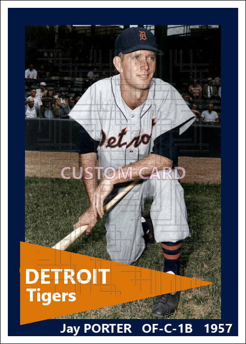 Jay Porter - 1957 Detroit Tigers - choose a size & style