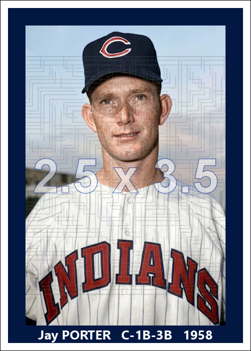 Jay Porter - 1958 Cleveland Indians - choose a size & style