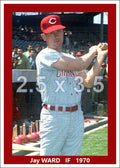 Jay Ward - 1970 Cincinnati Reds - choose a size & style