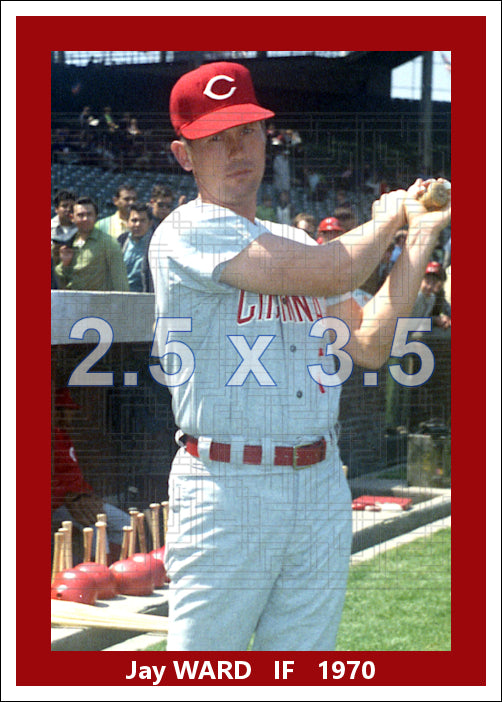 Jay Ward - 1970 Cincinnati Reds - choose a size & style