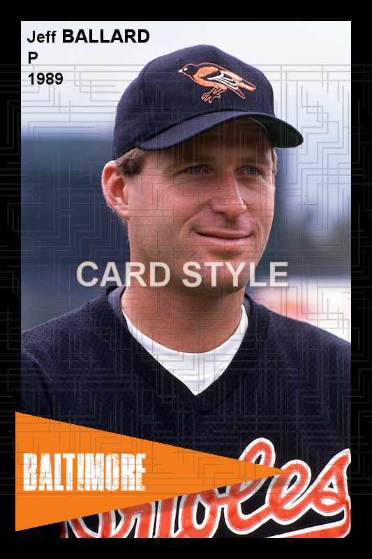 Jeff Ballard - 1989 Baltimore Orioles - choose a size & style