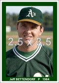 Jeff Bettendorf - 1984 Oakland Athletics - choose a size & style