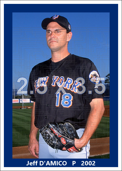 Jeff D'Amico - 2002 New York Mets - choose a size & style