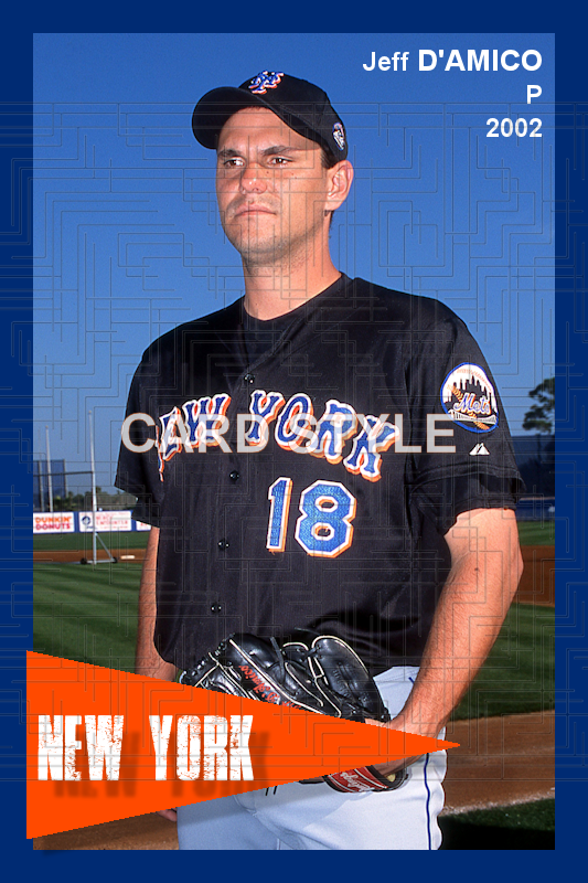 Jeff D'Amico - 2002 New York Mets - choose a size & style