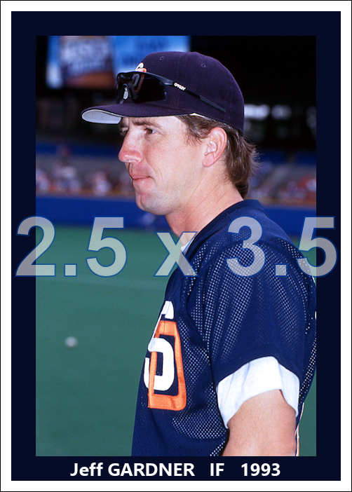 Jeff Gardner - 1993 San Diego Padres - choose a size & style