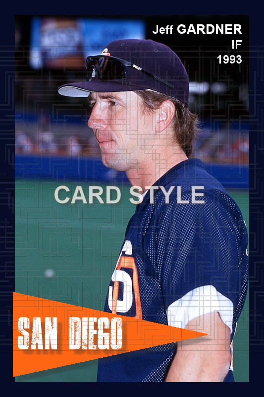Jeff Gardner - 1993 San Diego Padres - choose a size & style
