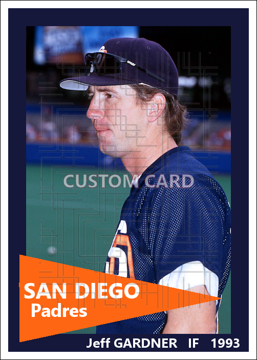 Jeff Gardner - 1993 San Diego Padres - choose a size & style