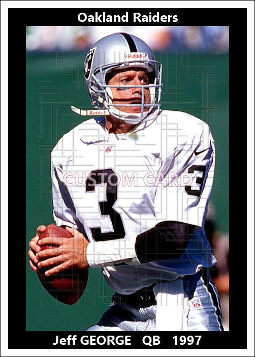 Jeff George - 1997 Oakland Raiders - choose a size & style