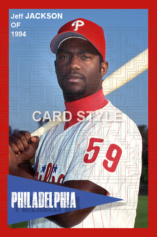 Jeff Jackson - 1994 Philadelphia Phillies - choose a size & style