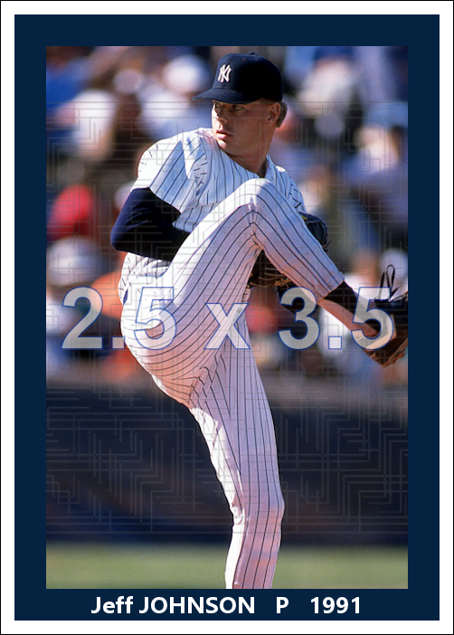 Jeff Johnson - 1991 New York Yankees - choose a size & style