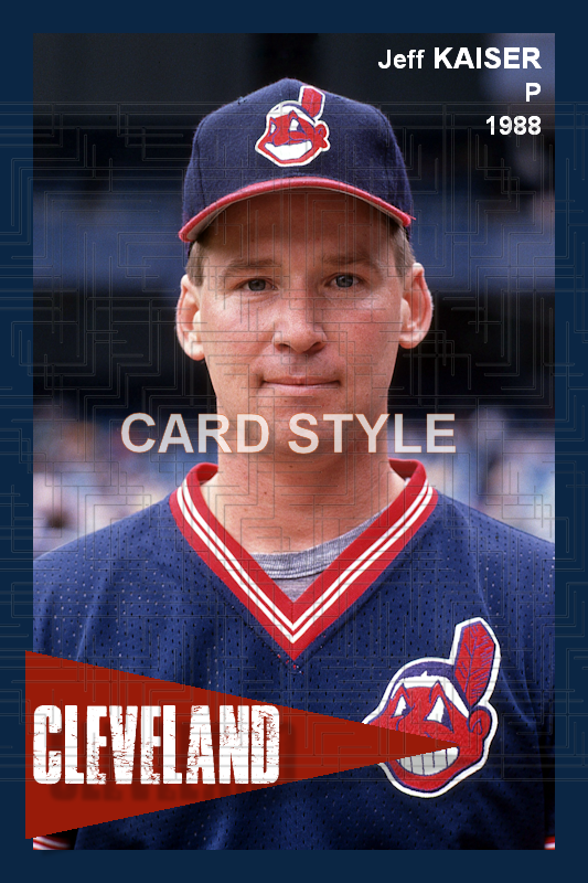 Jeff Kaiser - 1988 Cleveland Indians - choose a size & style