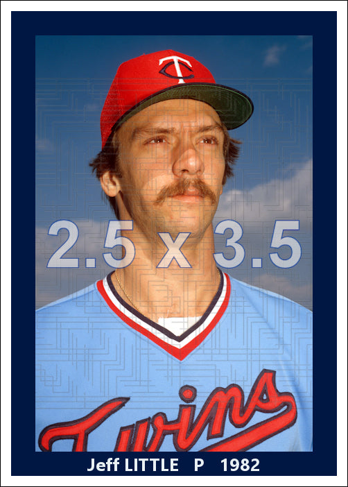 Jeff Little - 1982 Minnesota Twins - choose a size & style