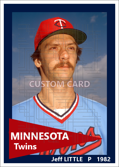 Jeff Little - 1982 Minnesota Twins - choose a size & style
