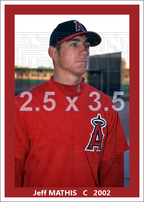 Jeff Mathis - 2002 Anaheim Angels - choose a size & style