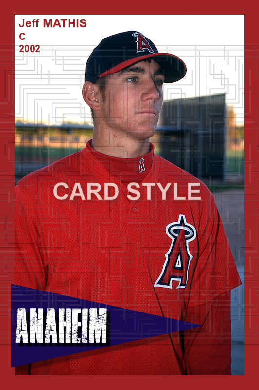 Jeff Mathis - 2002 Anaheim Angels - choose a size & style