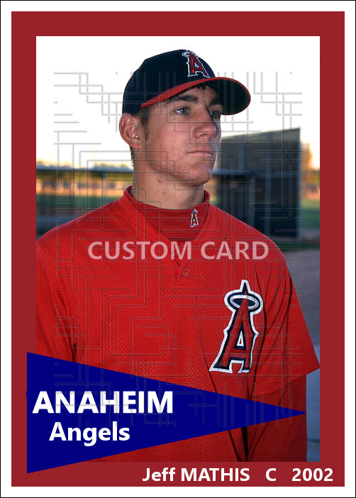 Jeff Mathis - 2002 Anaheim Angels - choose a size & style