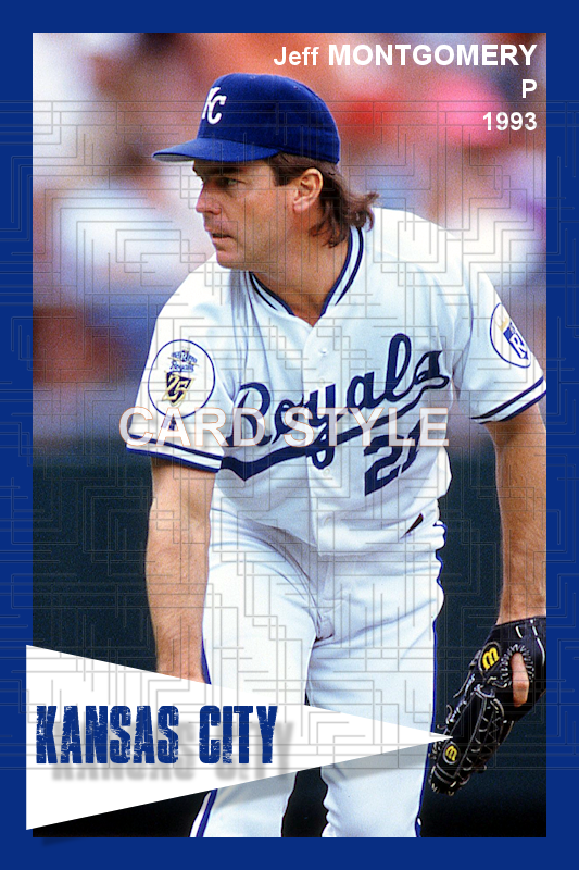 Jeff Montgomery - 1993 Kansas City Royals - choose a size & style
