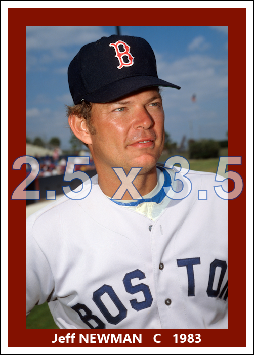 Jeff Newman - 1983 Boston Red Sox - choose a size & style