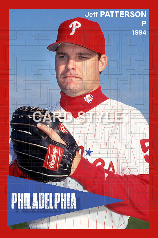 Jeff Patterson - 1994 Philadelphia Phillies - choose a size & style