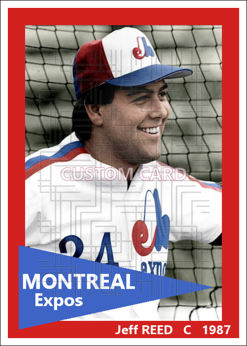 Jeff Reed - 1987 Montreal Expos - choose a size & style