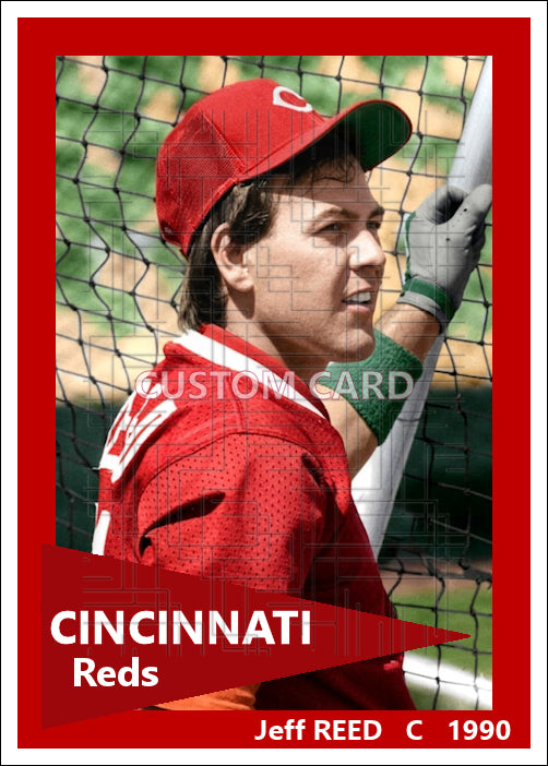 Jeff Reed - 1990 Cincinnati Reds - choose a size & style