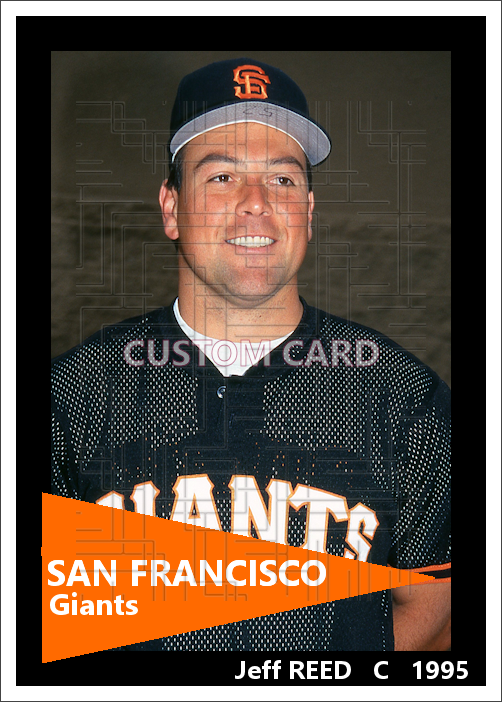 Jeff Reed - 1995 San Francisco Giants - choose a size & style