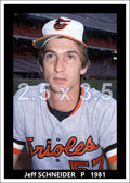 Jeff Schneider - 1981 Baltimore Orioles - choose a size & style