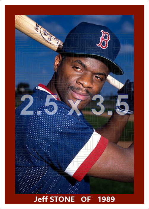 Jeff Stone - 1989 Boston Red Sox - choose a size & style