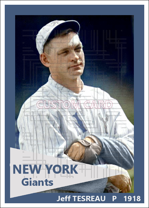 Jeff Tesreau - 1918 New York Giants - choose a size & style