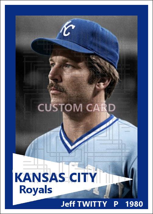 Jeff Twitty - 1980 Kansas City Royals - choose a size & style