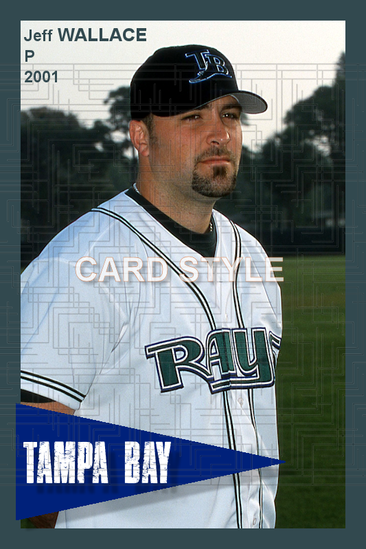 Jeff Wallace - 2001 Tampa Bay Devil Rays - choose a size & style