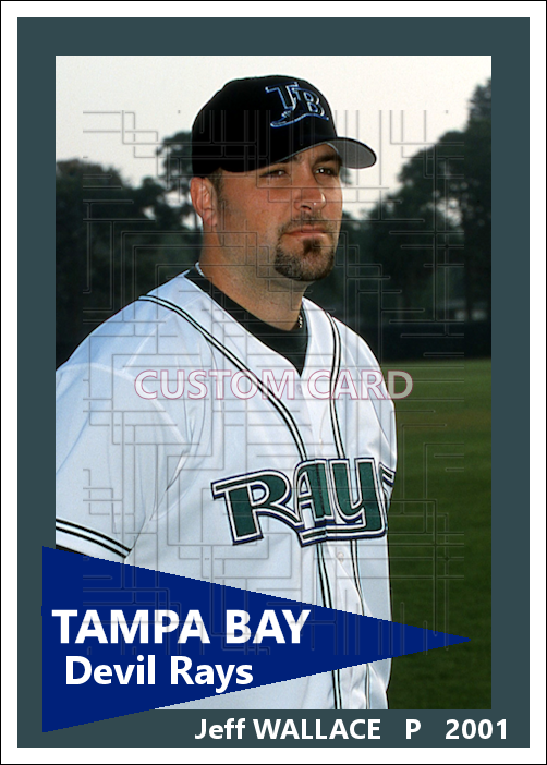 Jeff Wallace - 2001 Tampa Bay Devil Rays - choose a size & style