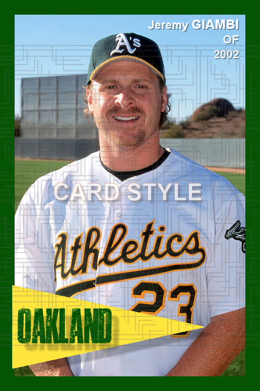 Jeremy Giambi - 2002 Oakland Athletics - choose a size & style