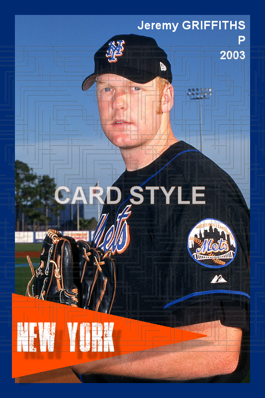 Jeremy Griffiths - 2003 New York Mets - choose a size & style