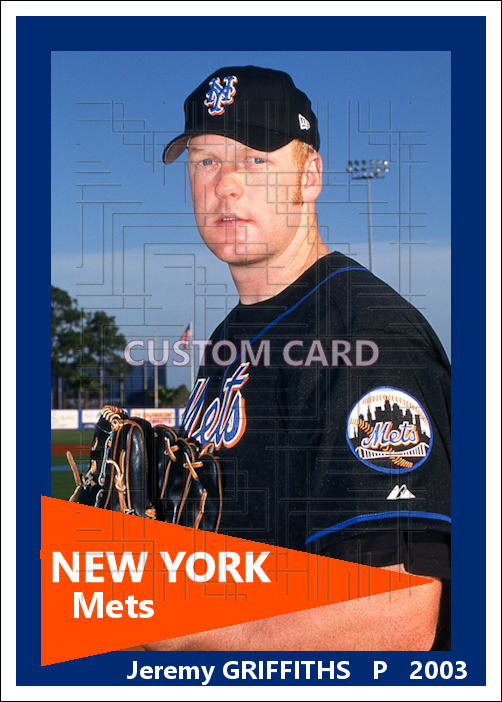 Jeremy Griffiths - 2003 New York Mets - choose a size & style