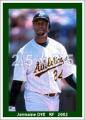 Jermaine Dye - 2002 Oakland Athletics - choose a size & style