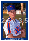 Jeromy Burnitz - 1991 Williamsport Bills - choose a size & style