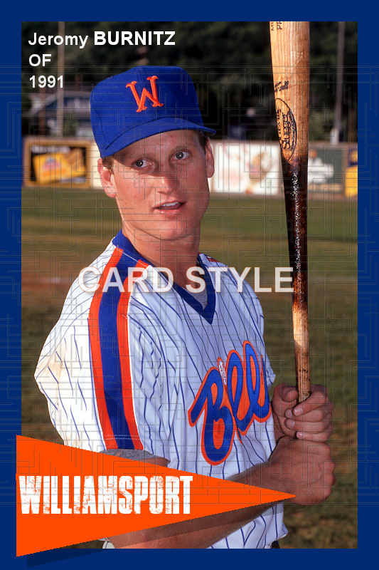 Jeromy Burnitz - 1991 Williamsport Bills - choose a size & style