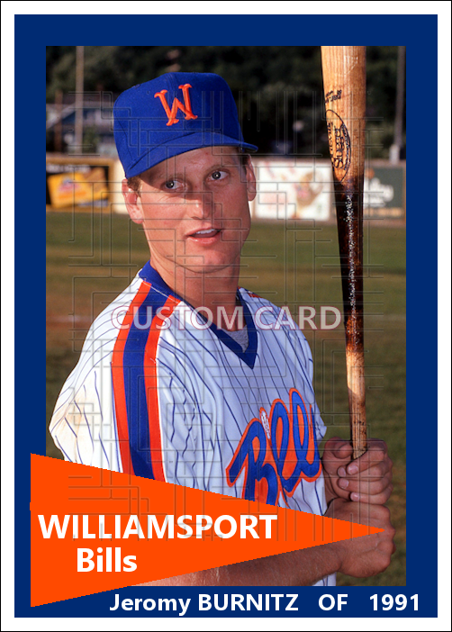 Jeromy Burnitz - 1991 Williamsport Bills - choose a size & style